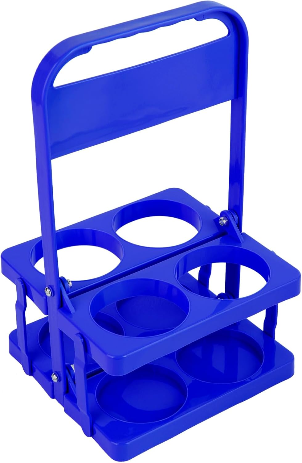 Musbus Reusable Drink Carrier with Handle for Doordash, Grubhub, Portable Cup/Coffee Holder Accessories for Delivery, Foldable Drinks Caddy with Tray, Car Durable Plastic Festive Bottle, Vacation