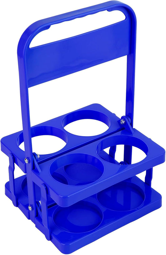 Musbus Reusable Drink Carrier with Handle for Doordash, Grubhub, Portable Cup/Coffee Holder Accessories for Delivery, Foldable Drinks Caddy with Tray, Car Durable Plastic Festive Bottle, Vacation