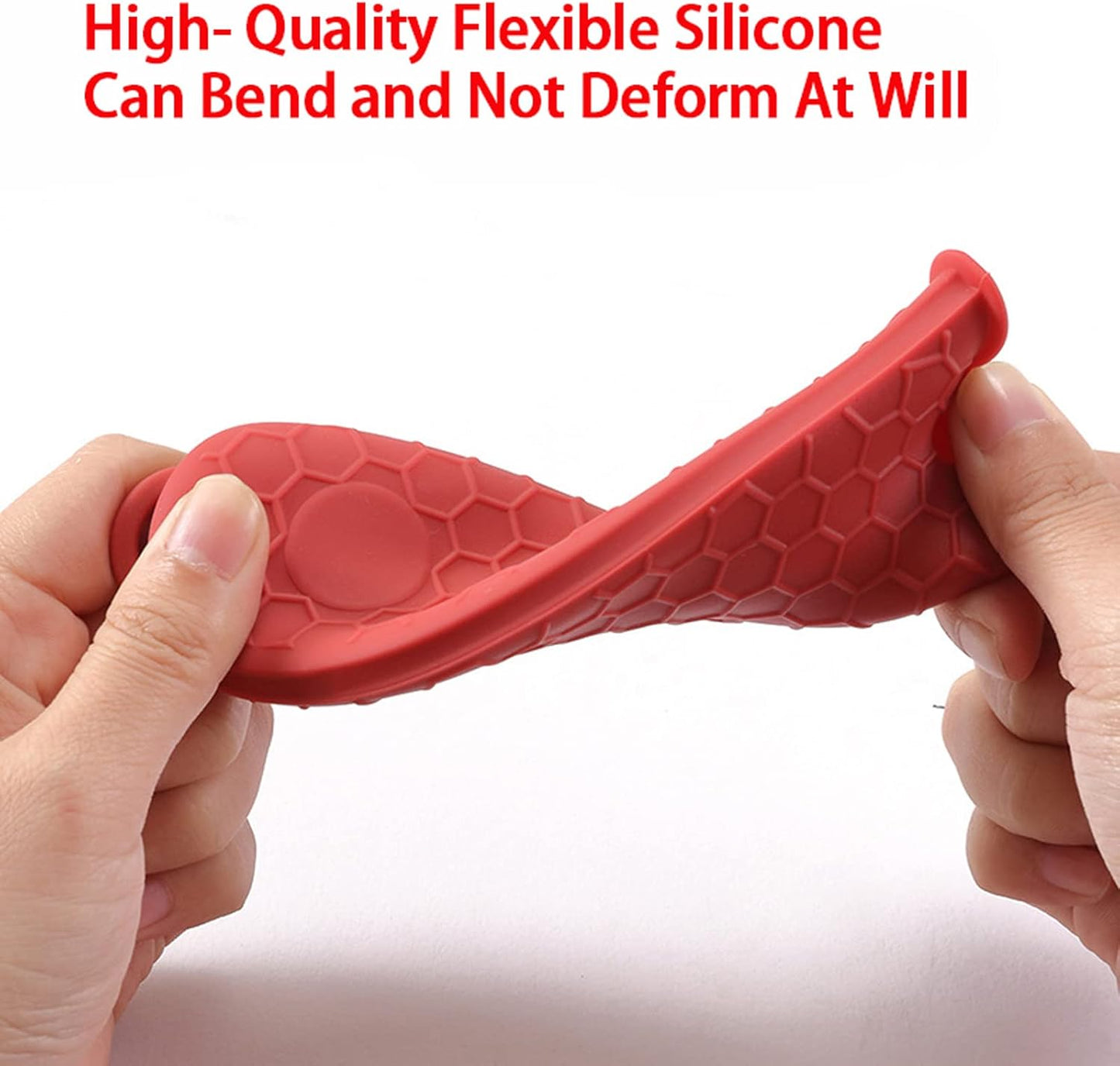 4 Pieces Silicone Hot Tool Holder Heat Resistant Potholder Cookware Handle Non Slip Rubber Pot Holders Handles Grip Covers for Cast Iron Skillet Silicone Cooking Kitchen Suits (Green)