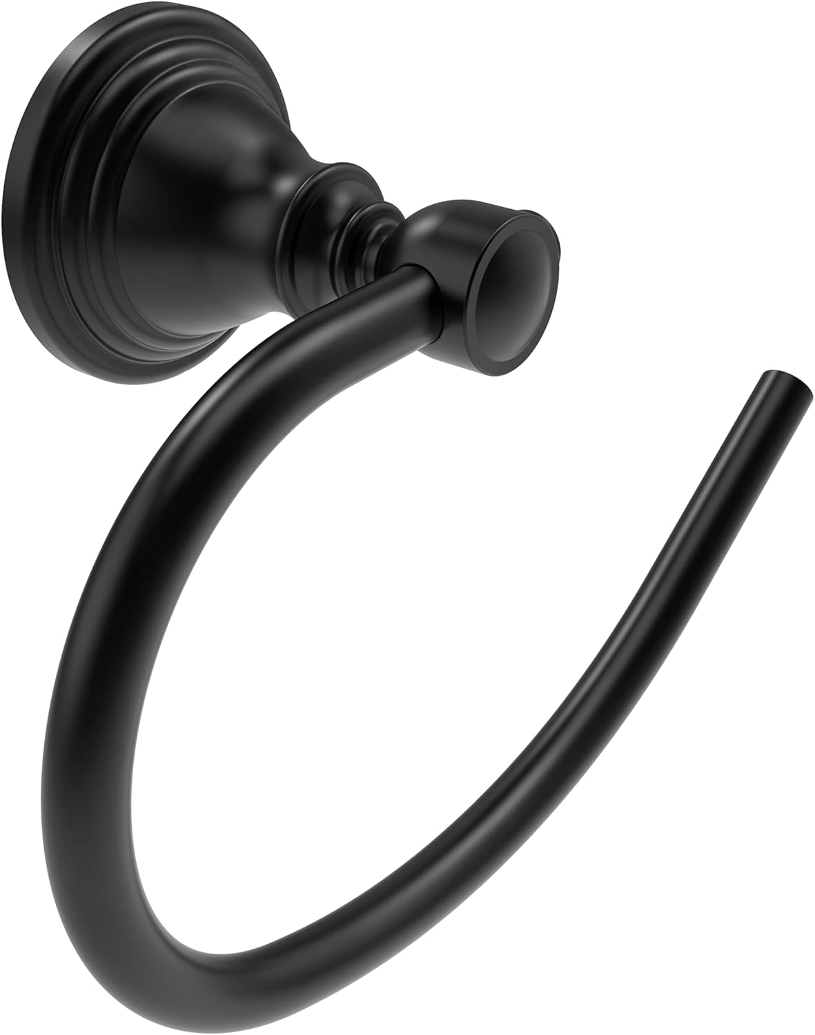 Towel Ring, Stainless Steel Hand Towel Holder for Bathroom Wall Mount, Heavy Duty Towel Hanger for Kitchen, Bath, RV (Matte Black)