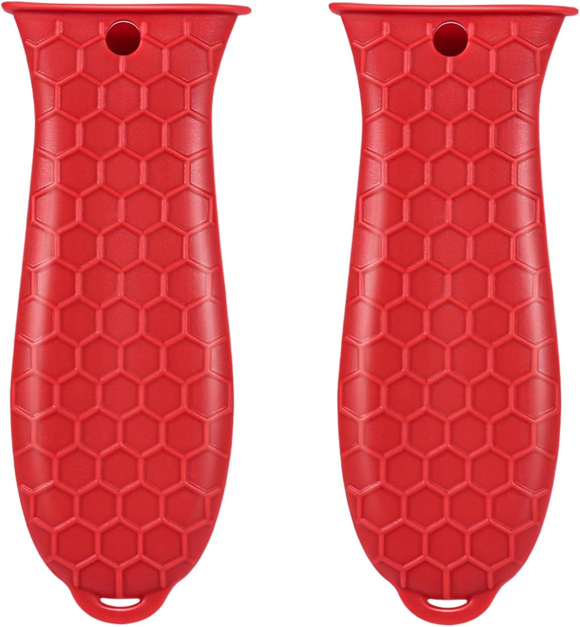 2 Pcs Cast Iron Handle Cover, Silicone Hot Handle Holder, Heat Resistant Cast Iron Skillet Covers Potholder for Frying Pans and Griddles Kitchen Supplies