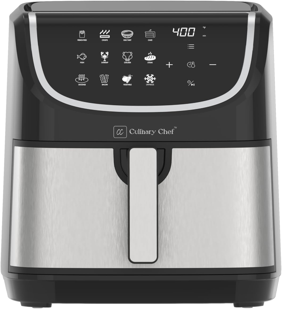 8.45-Quart Electric Air Fryer, Adjustable Temperature, Touch Panel Control, One-Touch Cook Functions, and 360° Rapid Cooking, 1700 Watt Power