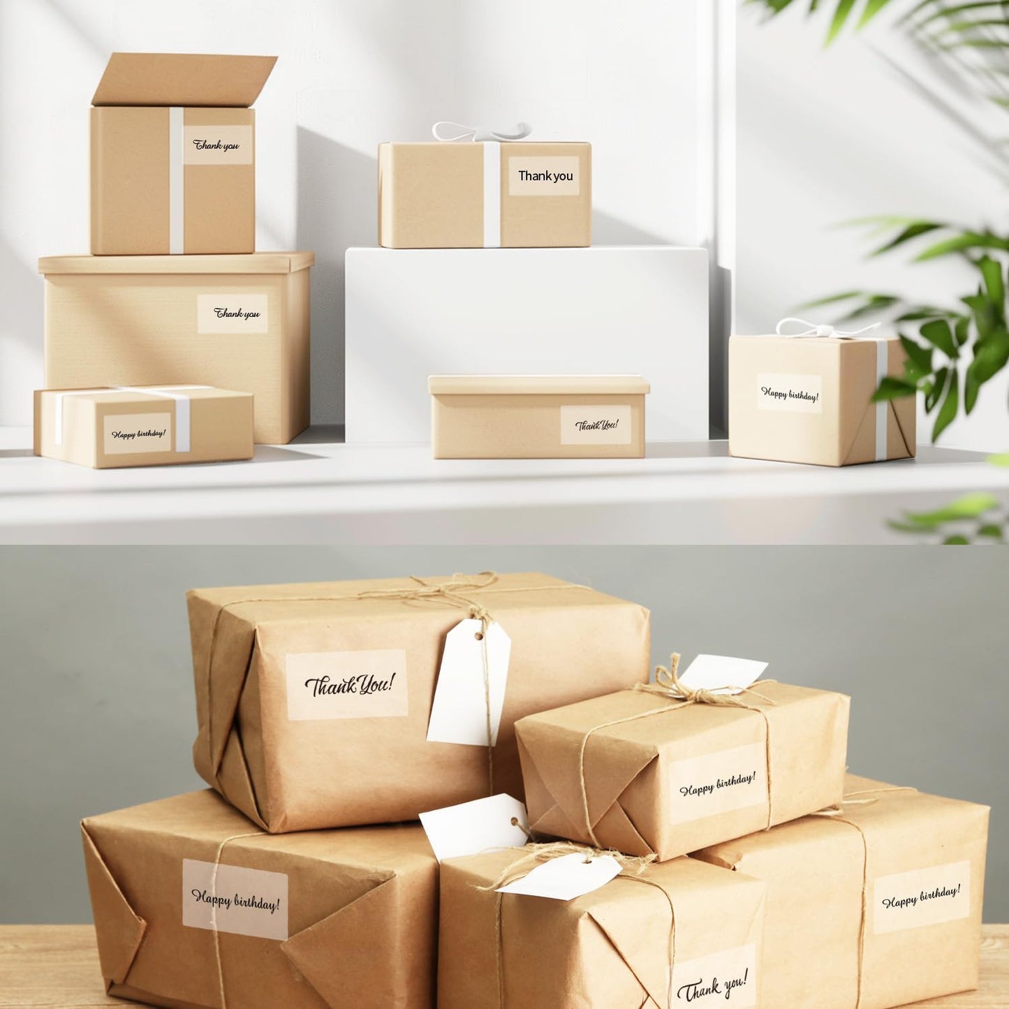 3x2 Inch Transparent Thermal Labels Stickers, Self-Adhesive Clear Waterproof Stickers for Logo Design, Direct Thermal Labels- 200 Sheets