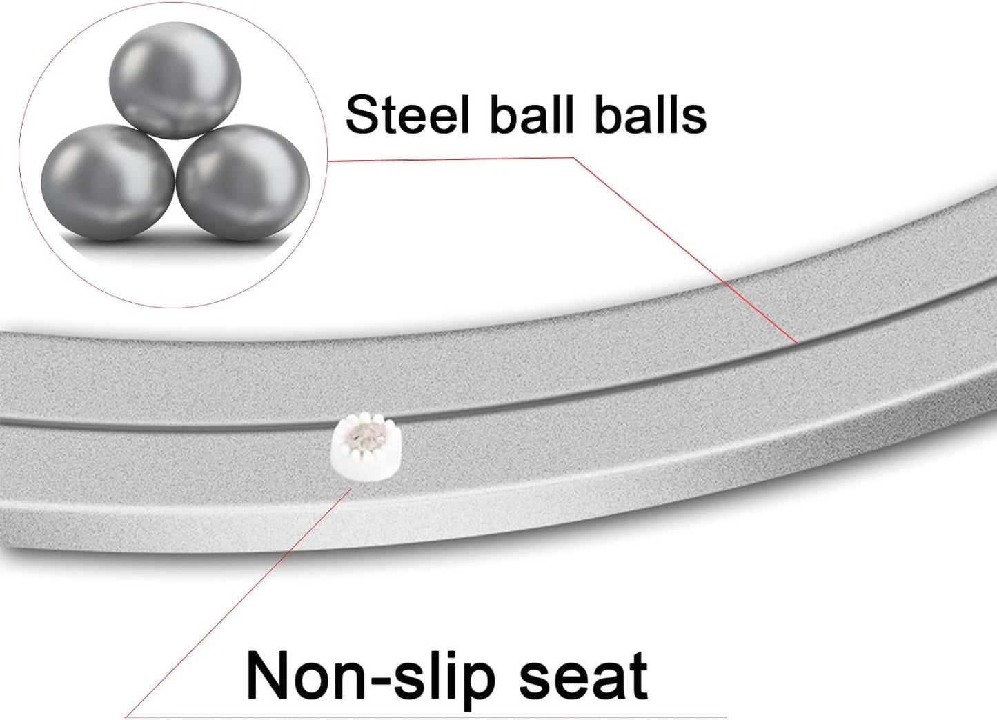 Lazy Susan Heavy Duty Hardware 20 Inchs Aluminum Metal Rotating Turntable Bearings Swivel Plate Hardware for Dining-Table and Workbench