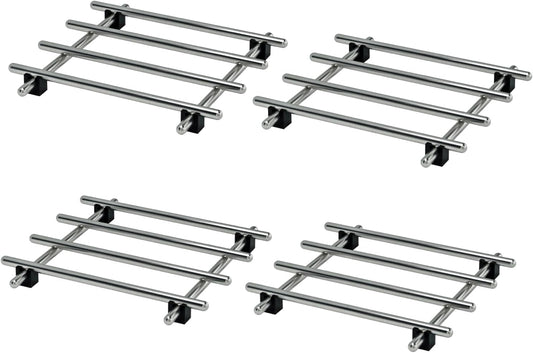 4Pcs Stainless Steel Trivet for Hot Dishes, Lightweight Metal Trivets for Hot Pots and Pans, Metal Cooling Racks, Heat Resistant Mats for Countertop Cooling, Cooking Baking Pans Holder, 7"x7"