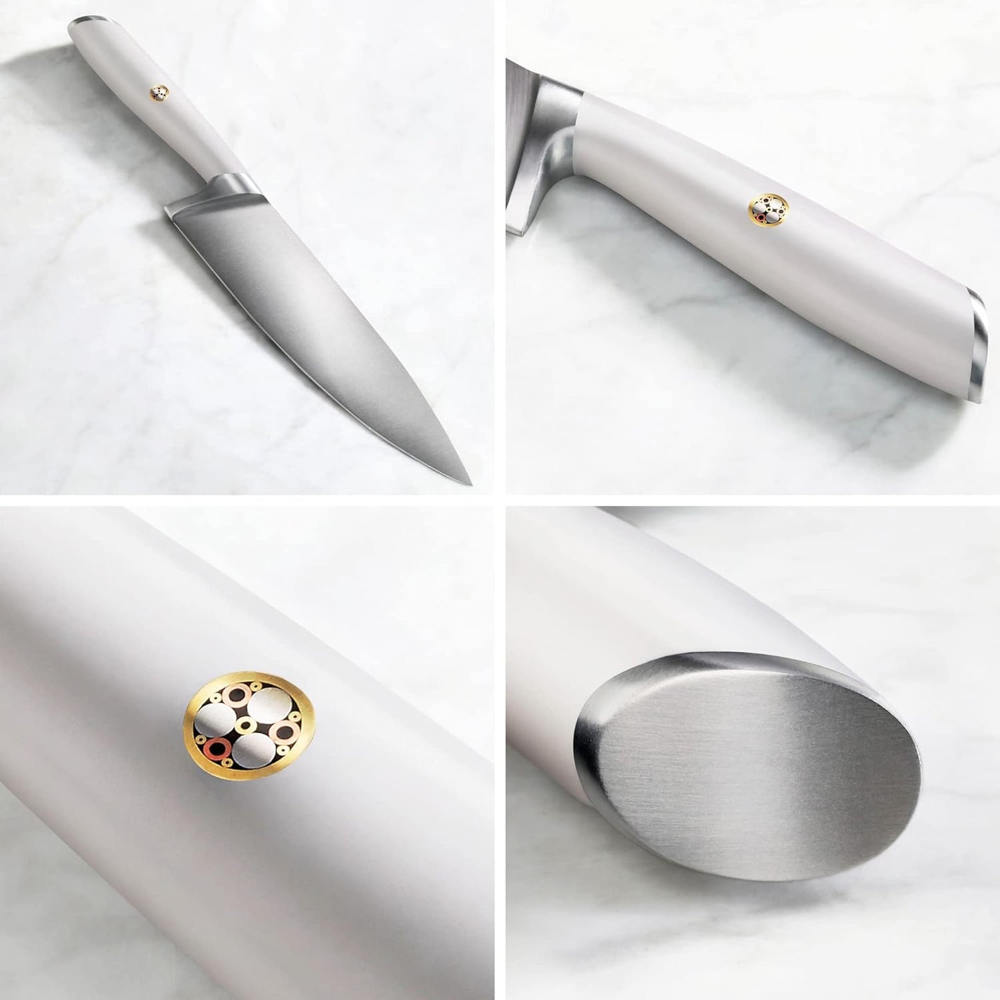 Cangshan L1 Series 17-Piece Knife Set, Forged German Steel (White)