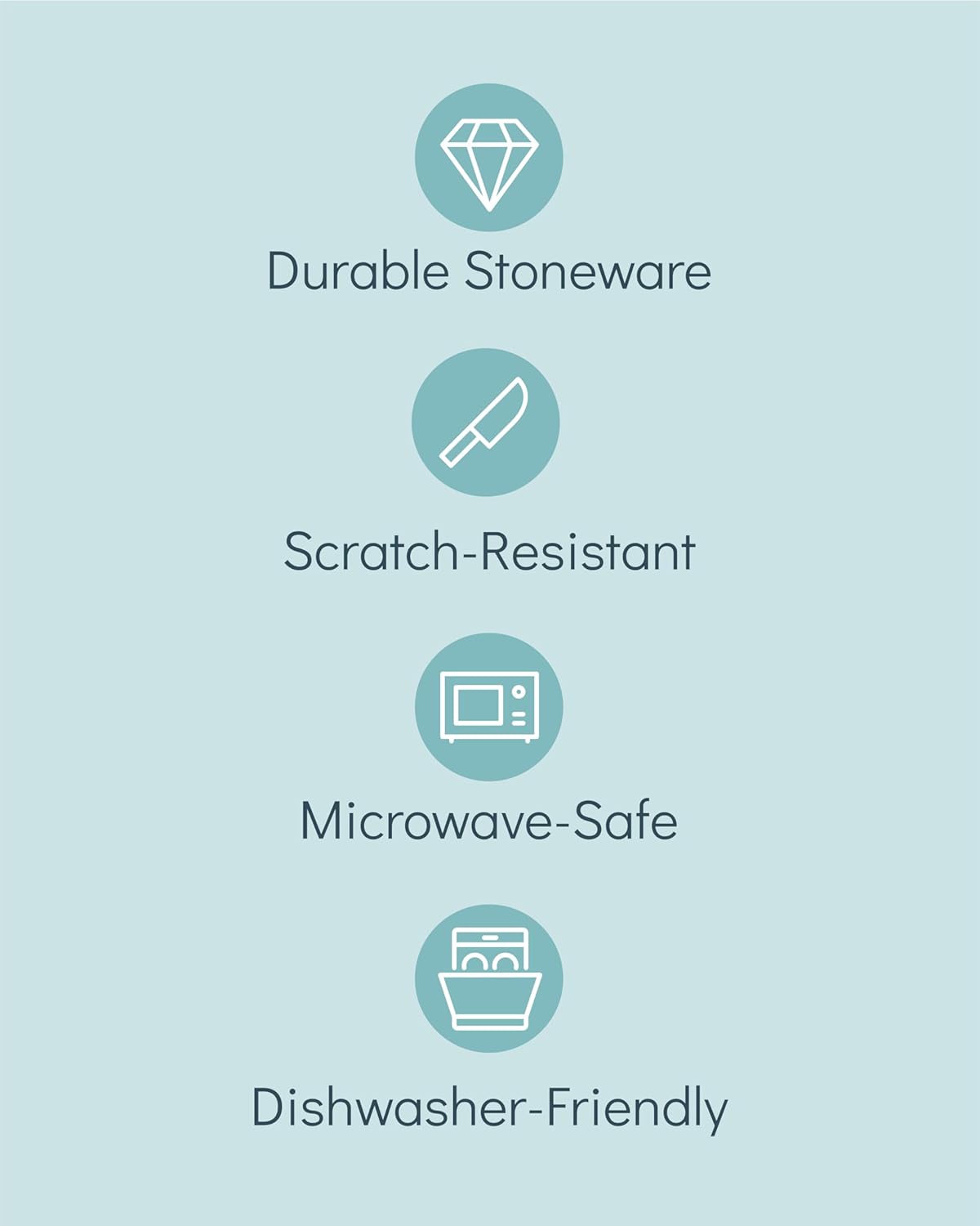 Stoneware Dinnerware Set for 8 People HYGGE 24-Piece - Elegant Scandi Design - Premium Dish Set - Bowl and Plate Set - Tableware for 8 People in a Ribbed Design - Pure Living in Green