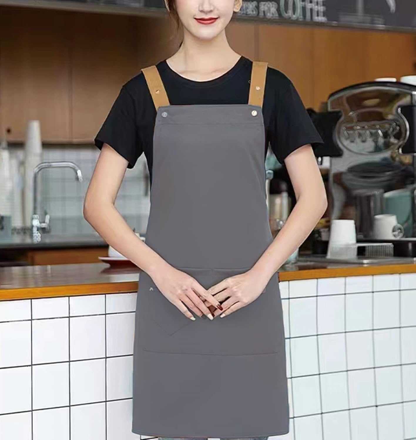 Personalized Custom Aprons Custom Adjustable Kitchen Cooking Aprons Hair Stylist Cafe Work Aprons For Men And Women