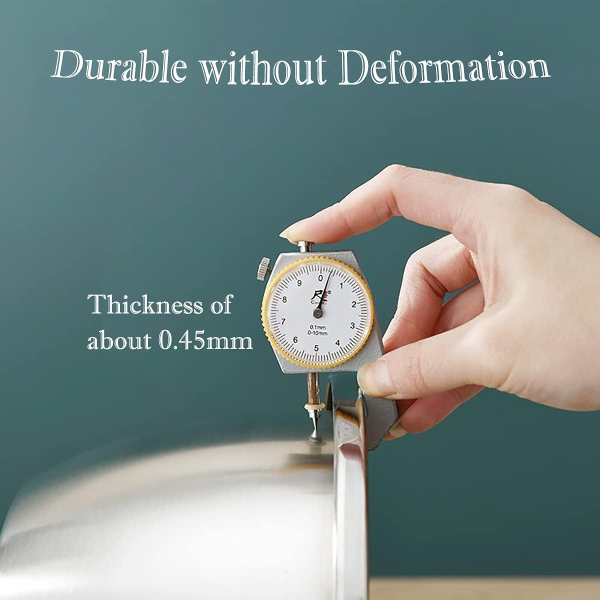 meleg otthon Stainless Steel Mixing Bowl, 11QT Salad Bowl, Metal Bowls, Stainless Steel Basin, Heavy Duty Deeper Edge Mirror Finish Dishwasher Safe Bowl (3XL)…