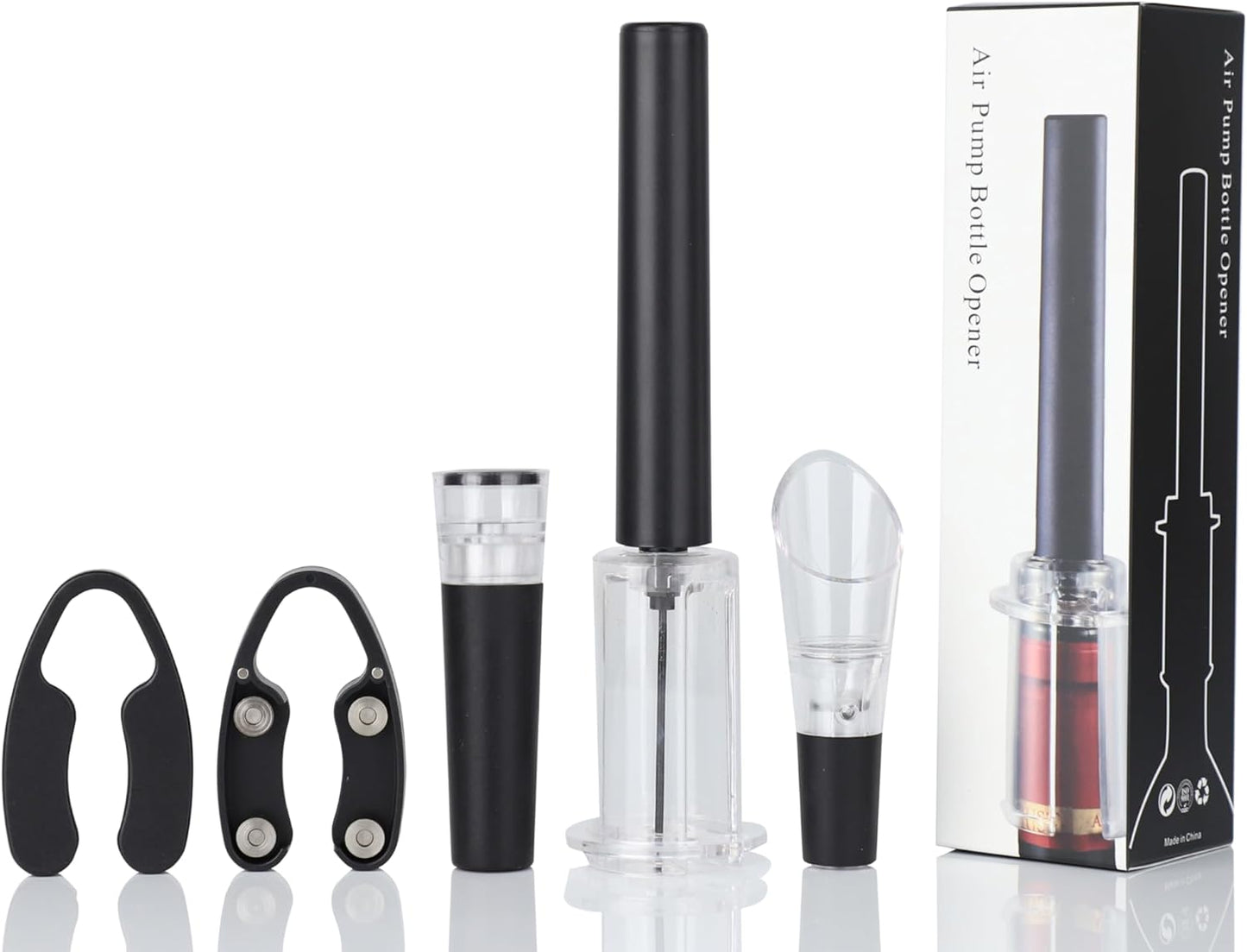 Wine Air Pressure Pump Bottle Opener Set,Simple Wine Pump Cork Remover Corkscrew,Efficient Corkscrew Bottle Opener,Easy Screw Out Tool, Perfect Wine Gift For Wine Lovers. (5)