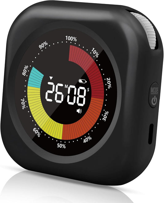 Visual Timer for Kids, 10 Hours Countdown/Up, with Rechargeable, 3 Volume Levels, 3 Brightness Display, and Magnetic, Homeschool Study Tool, Large Digital Timers for Classroom, Kitchen