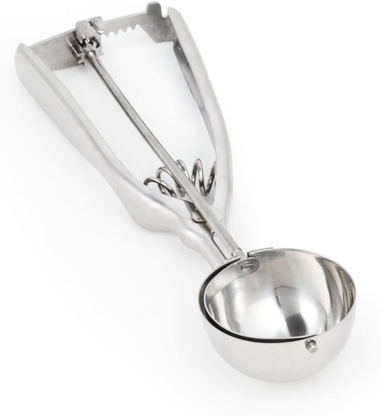 Fox Run Ice Cream/Cookie Dough Scoop, 1-7/8-Inch, Metallic