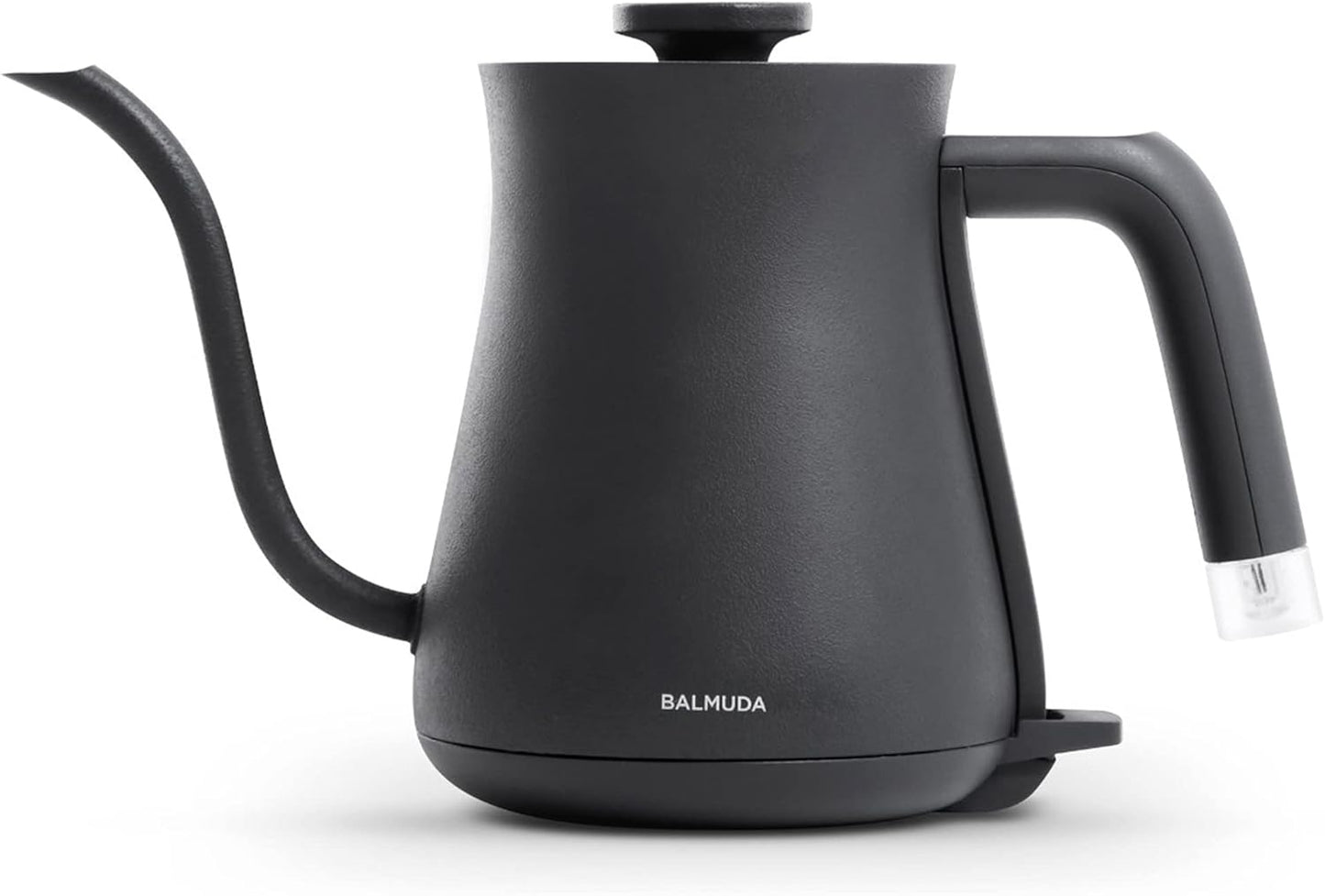 BALMUDA The Kettle | Electric Gooseneck Kettle | Lightweight | Stainless Steel | 0.6L (20fl oz) Capacity | Neon Light Indicator | Perfect for Tea and Coffee | US Version | Black