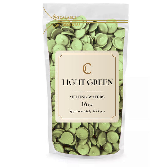 KIDU Light Green Chocolate Melting Wafers 16 Ounces Bulk Perfect For Dipping, Deserts, Baking And More - 1 Pound