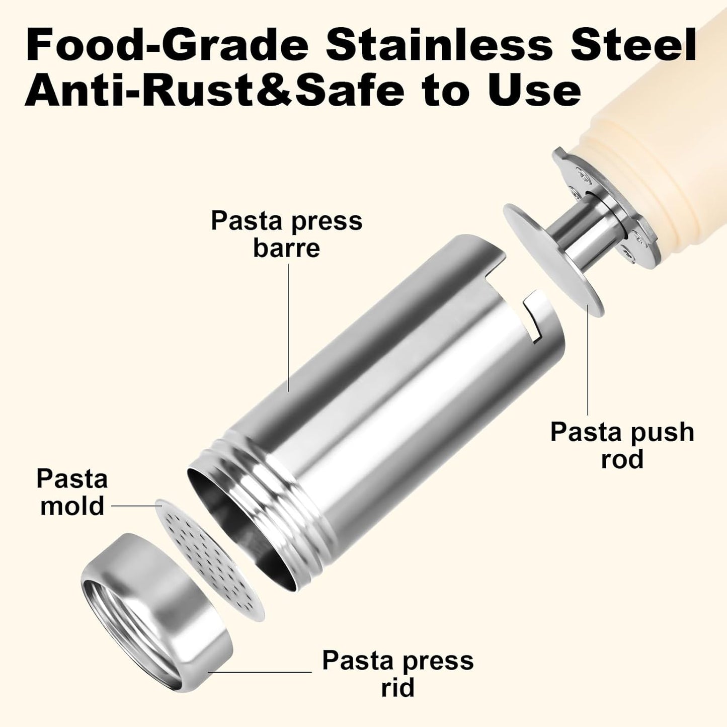 Electric Pasta Maker Machine Noodle Maker - Automatic Spaghetti Maker Pasta Roller Kitchenaid Attachment All-in-One Cordless Homemade Pasta Machine