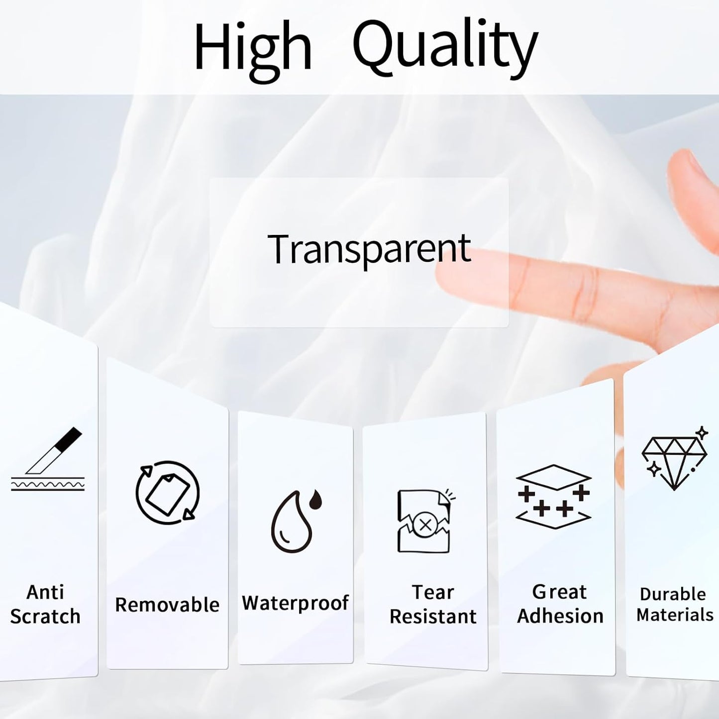 Transparent Thermal Labels Stickers 2x4 Inch, Self-Adhesive Clear Waterproof Thermals Stickers for Logo Design, Transparent Direct Thermal Labels- 200 Sheets