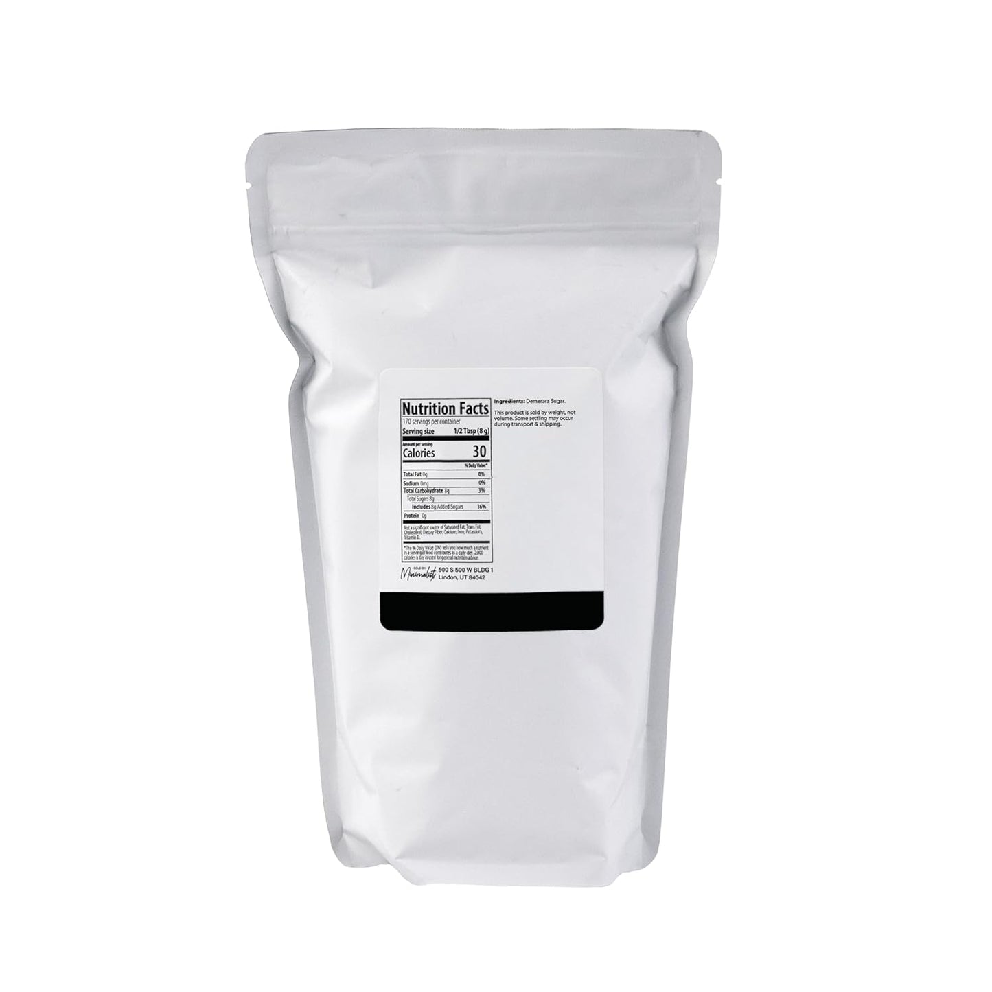 Minimalist Demerara Sugar, Perfect for Baking and Sweetening Beverages (3 Pound)