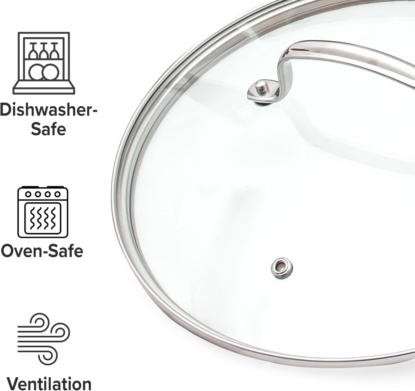 Nuwave 12pc Forged Lightweight Cookware Set, G10 Healthy Duralon Ceramic Ultra Non-Stick Coating, Vented Tempered Glass Lids, Stay-Cool Handles, Induction-Ready & Works on All Cooktops, PFAS Free