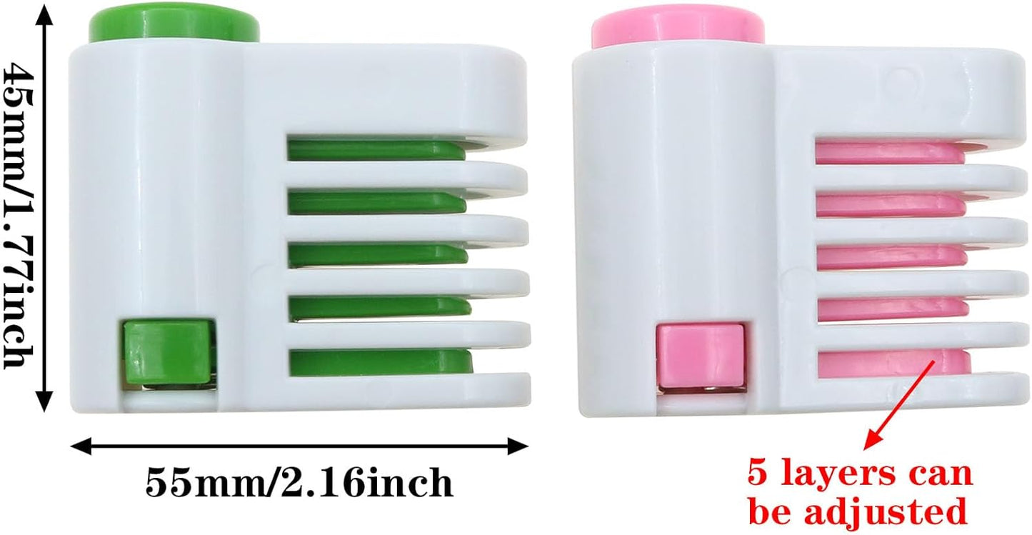 4PCS DIY Cake Slicer Cake Layer Slicer 5 Layers Cake Leveler Kitchen Fixing Tools for Bread Toast and Cakes (Green)