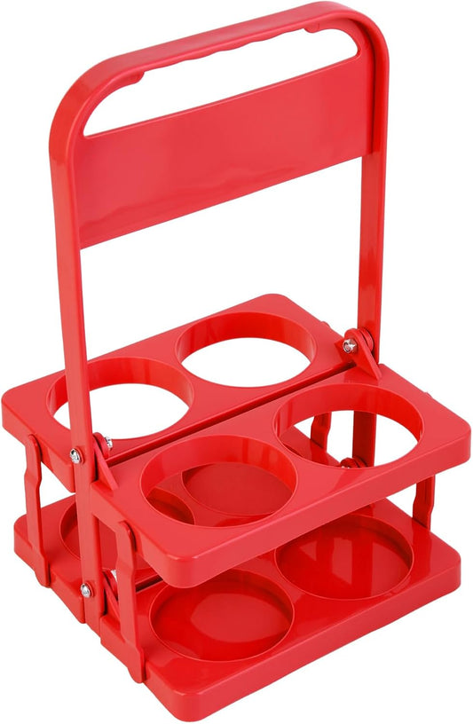 musbus Reusable Drink Carrier with Handle for Doordash, Grubhub, Portable Cup/Coffee Holder Accessories for Delivery, Foldable Drinks Caddy with Tray, Car Durable Plastic Festive Bottle, Vacation