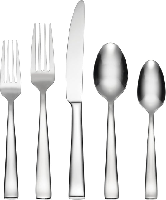 Oneida H147020A Monolith 20 Piece Everyday Flatware, 18/0 Stainless Steel, Silverware Set (Service for 4)