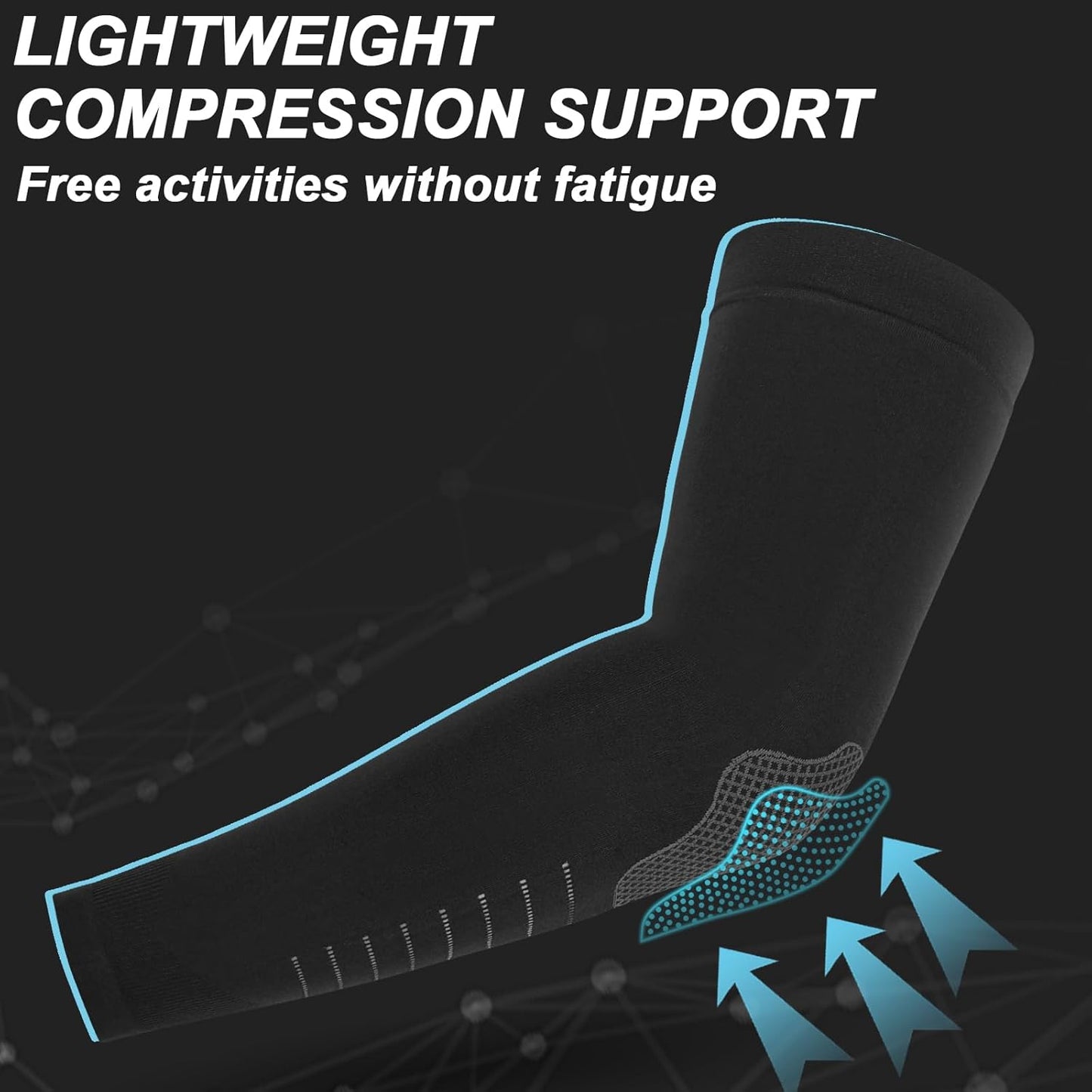 UV Sun Protection Arm Sleeves for Men Women, Cooling Sun Sleeves to Cover Arms Sports Compression Covers for Golf