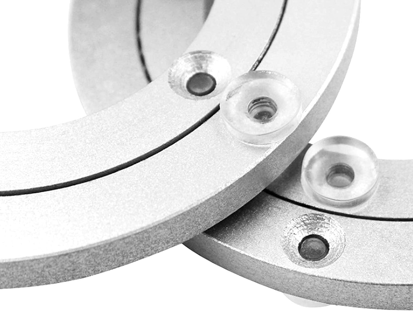 Aluminium Alloy Turntable Bearing, Heavy Duty Swivel Turntable Lazy Susan Rotating Bearing Turntable Round Dining Table Smooth Swivel Plate Hardware (350mm - 14inch)