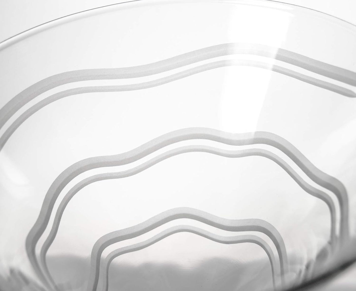 Rolf Glass Good Vibrations Martini Glass | Set of 2 Stemmed 10oz Martini Glasses | Lead-Free and Diamond-Wheel Engraved | Etched Spiral Glassware | Made in America