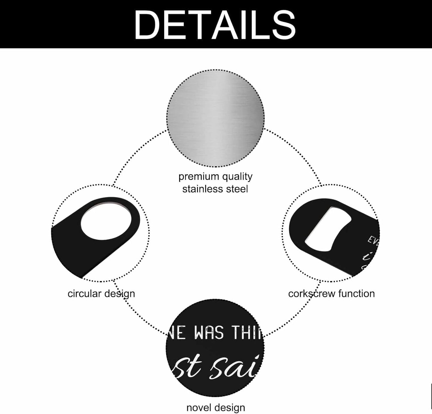 Funny Quotes Stainless Steel Bottle Opener Everyone Was Thinking It I Just Said It Flat Beer Bottle Opener Keychain for Home Kitchen Bar Restaurant Party Birthday Gift