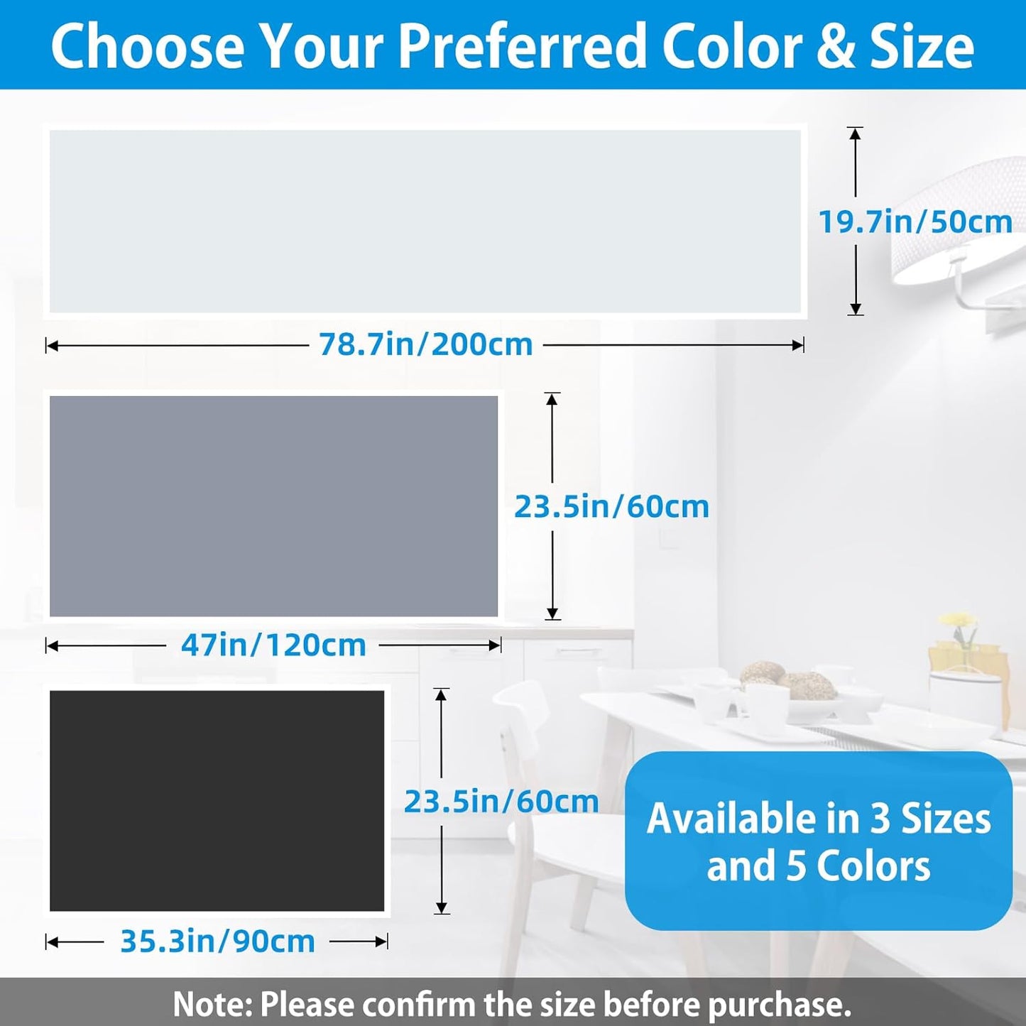 AECHY Extra Large Silicone Mat 35.3"x23.5"x0.08", Multipurpose Silicone Mat Thick Heat Resistant Mat Shipped Rolled Up Kitchen Counter Mat Waterproof Silicone Mats for Kitchen Counter Light Gray