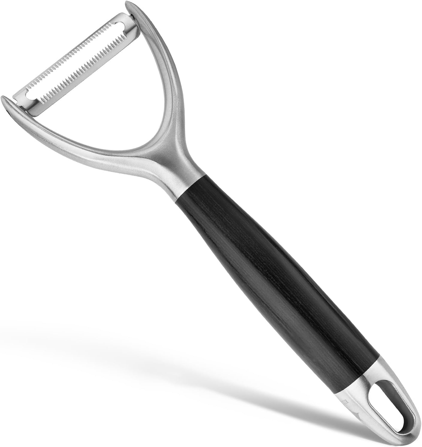 KULUNER 304 Stainless Steel Multi-Function Kitchen Peeler - With Solid Wood Handle, Sharp Durable Blade, Effortlessly Peels Vegetables and Fruits, Essential Kitchen Tool（ Type Y ）