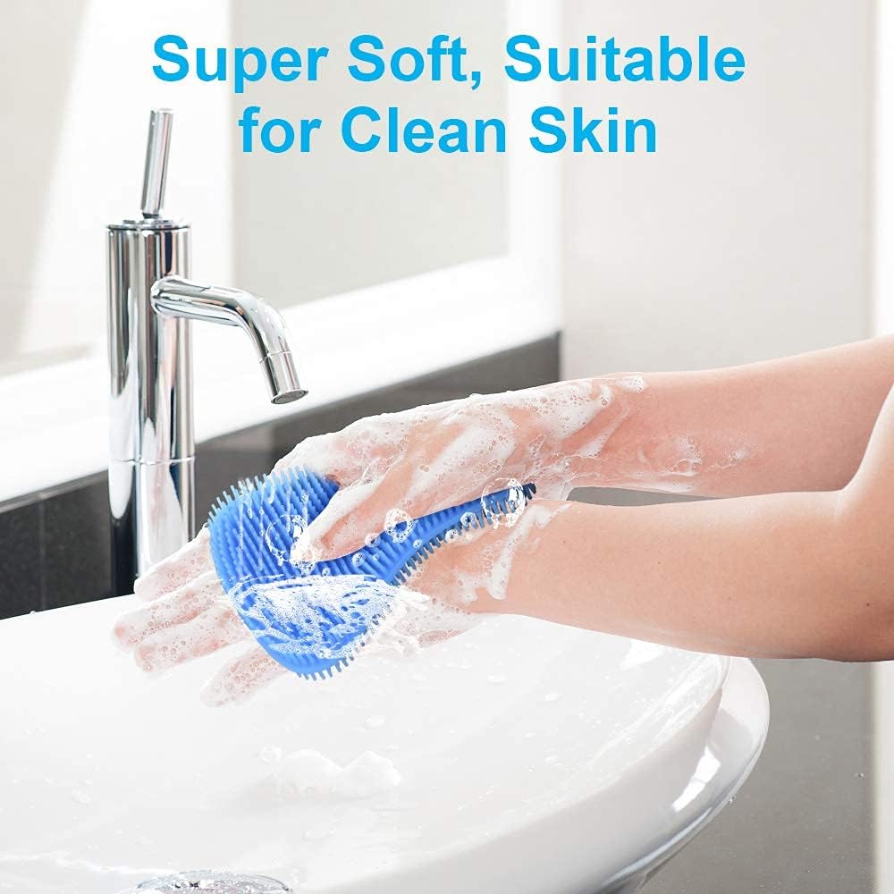 3PCS OstWony Silicone Dish Sponges, Super Food-Grade Silicone Sponges, Multi-Purpose and Efficient Sponge Kitchen Gadgets, Especial Delicate Kitchen Sponge Brush