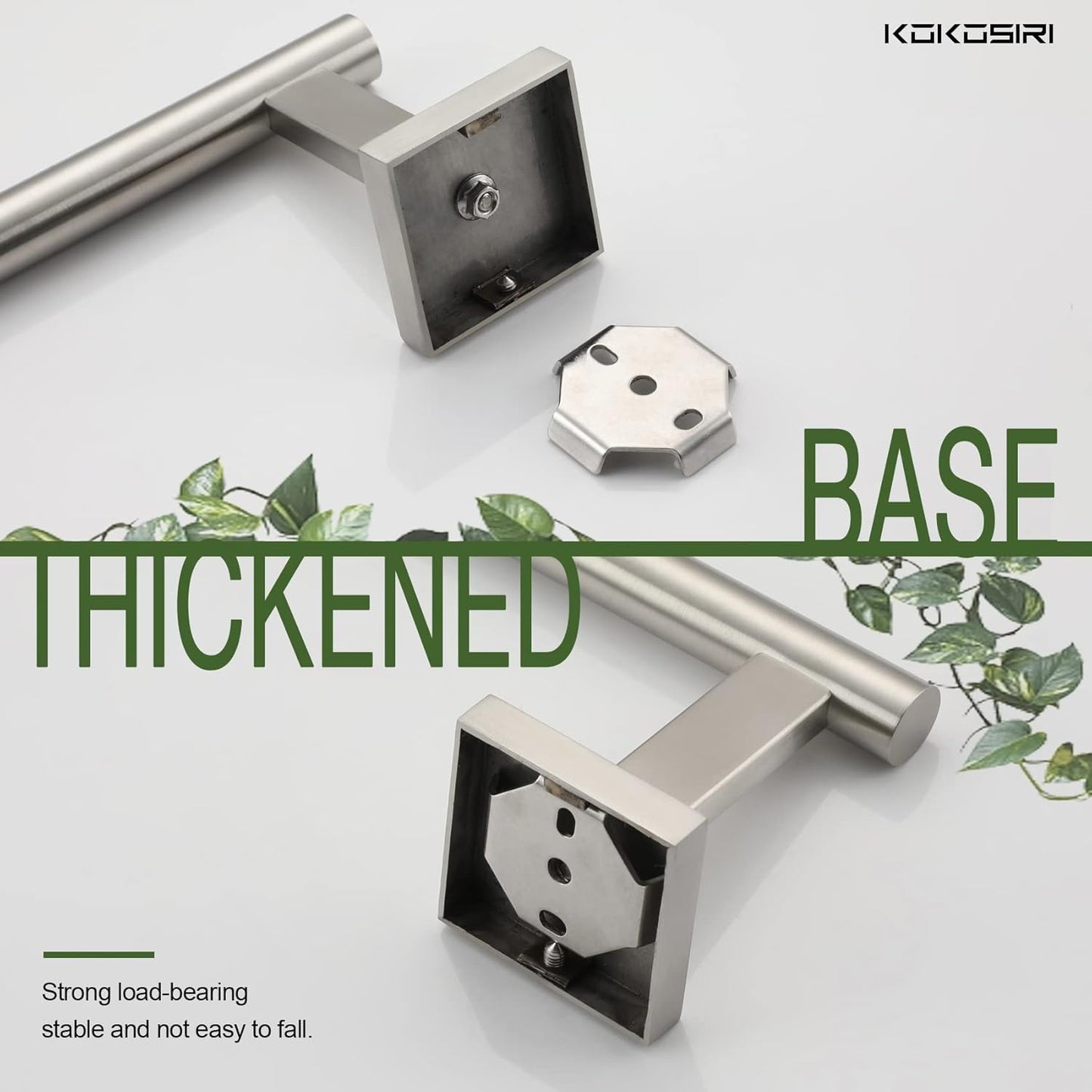 KOKOSIRI Toilet Paper Holder Tissue Paper Dispenser for Bathroom Toilet Roll Holder Brushed Nickel Stainless Steel B2005BR