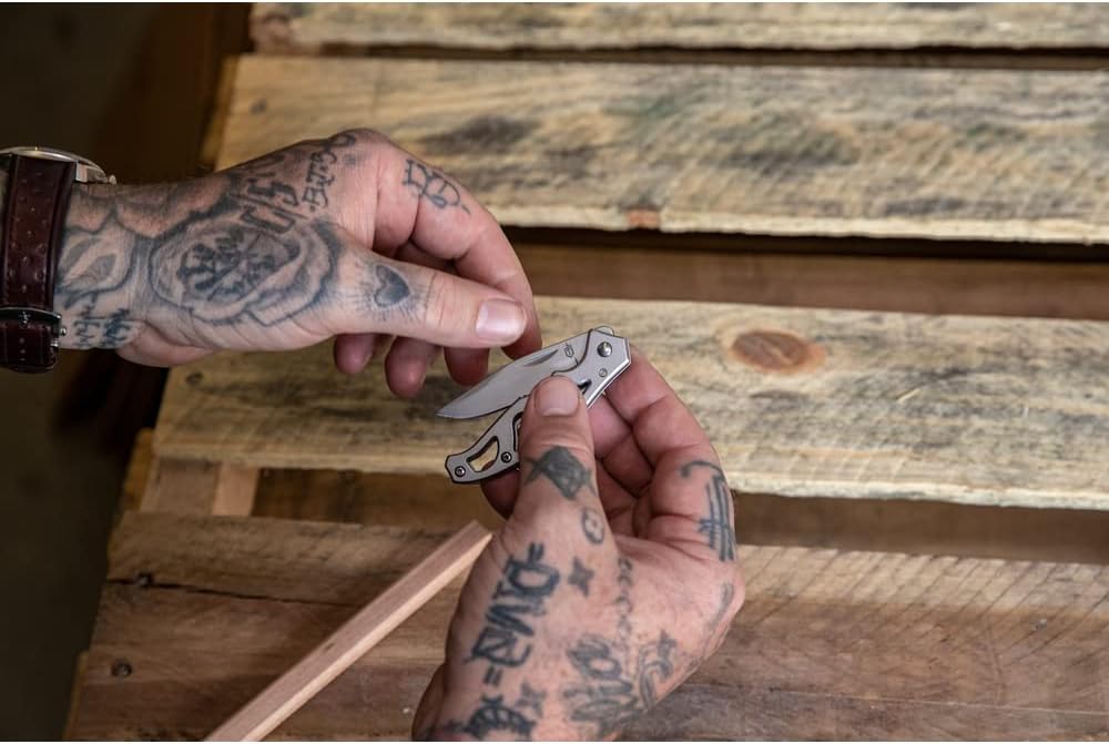 Gerber Gear Paraframe EDC Folding Pocket Knife with Safety Lock for Everyday Carry, Gifts for Men