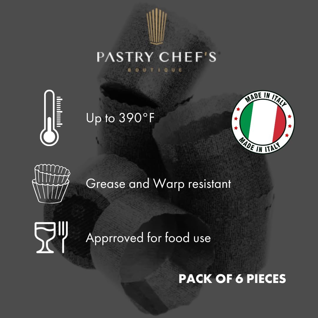 Pastry Chef's Boutique Thin Panettone Paper Pan Mold (Thin Paper - Medium 750 gr) - Pack of 6