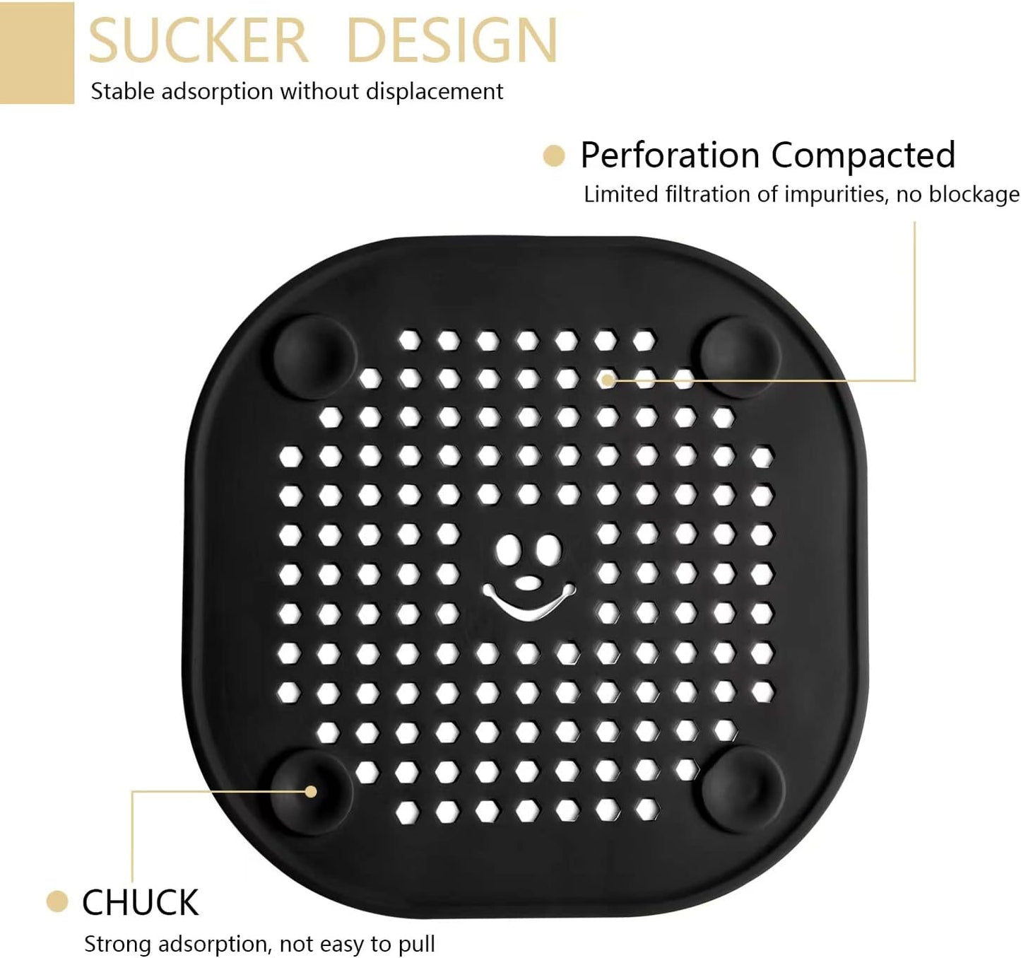 Drain Cover Hair Catcher Drain Plug Hair Stopper Drain Protector for Shower Bathroom Accessories Bathtub Lotus Pink 2 Pack