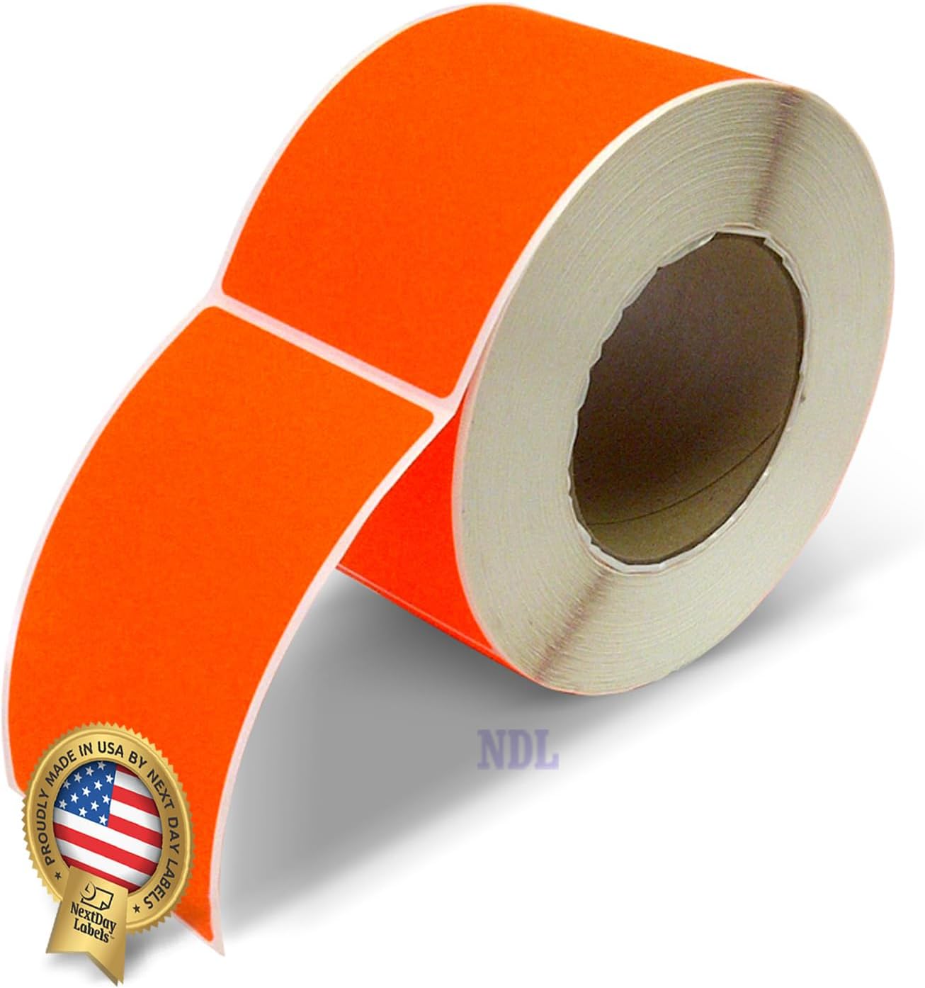 NextDayLabels 500 Rectangle Stickers (3" x 5") - Color Coding Labels Roll - Moving Labels for Boxes, Colored Inventory Stickers for Packing, Organizing, and Storage (Fluorescent Red)