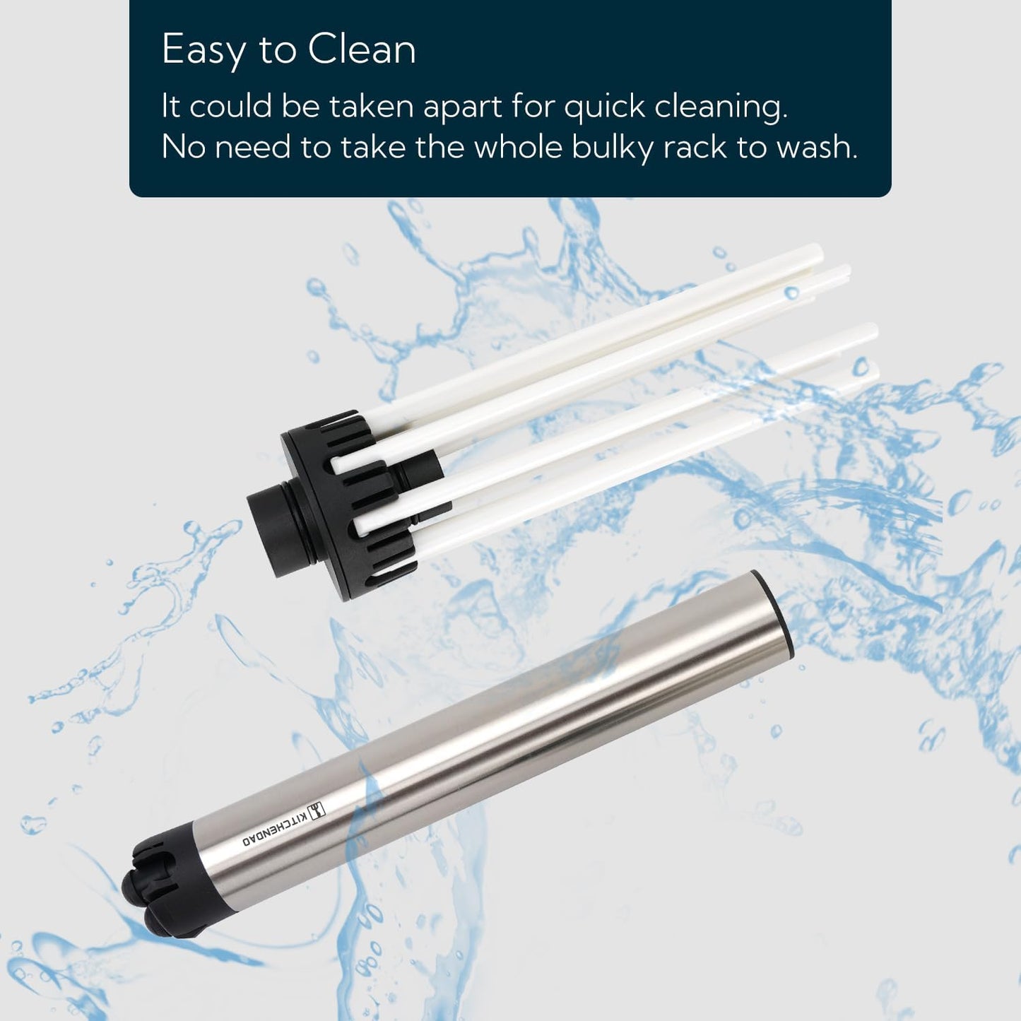 KITCHENDAO Collapsible Pasta Drying Rack, Compact for Easy Storage, Quick Set up, Foldable Pasta Dryer Rack Spaghetti Noodle Hanger, Detachable for Easy Cleaning, Rotary Arms, Hold up to 5 lbs