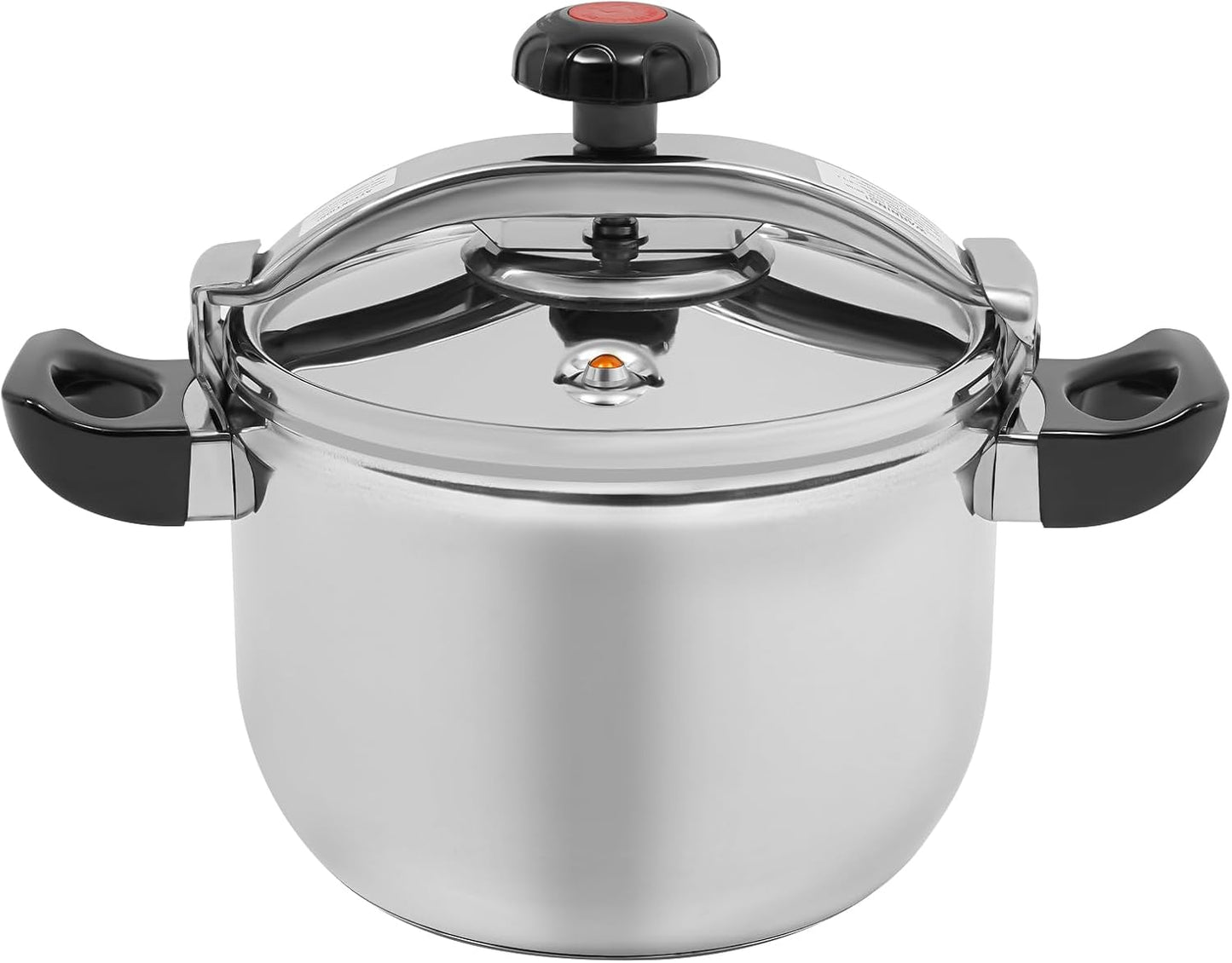 9.5 Quart Pressure Cooker Stainless Steel Pressure Canner, Large Capacity, Commercial Pressure Cooker Clamp On Type, Single Valves for Family or Commercial Use