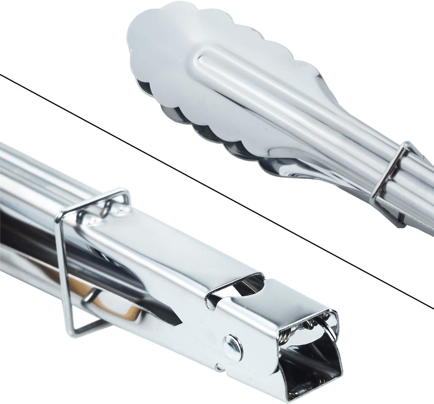 Stainless Steel Kitchen Tongs Set Metal Cooking Tongs (7 9 12 Inch 3 Pieces)