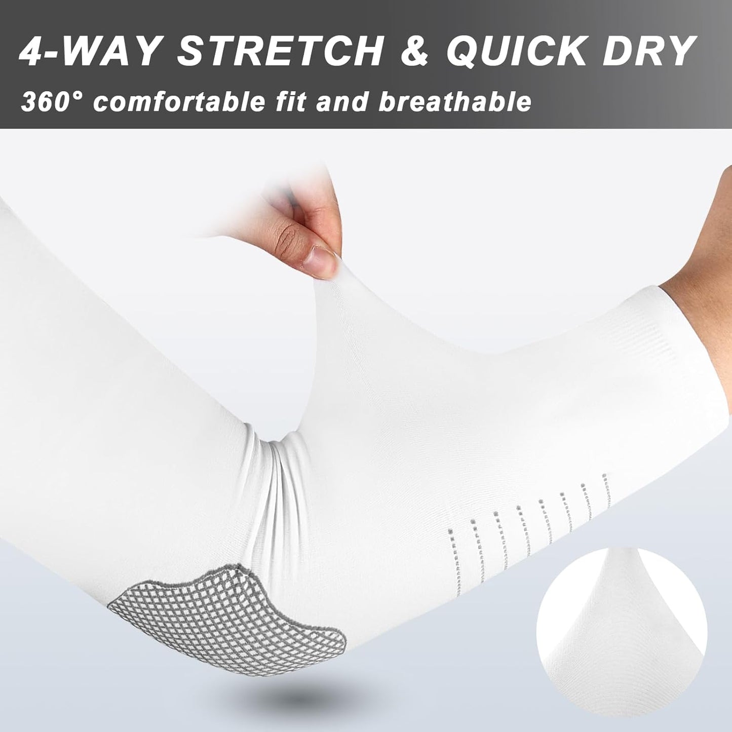 UV Sun Protection Arm Sleeves for Men Women, Cooling Sun Sleeves to Cover Arms Sports Compression Covers for Golf