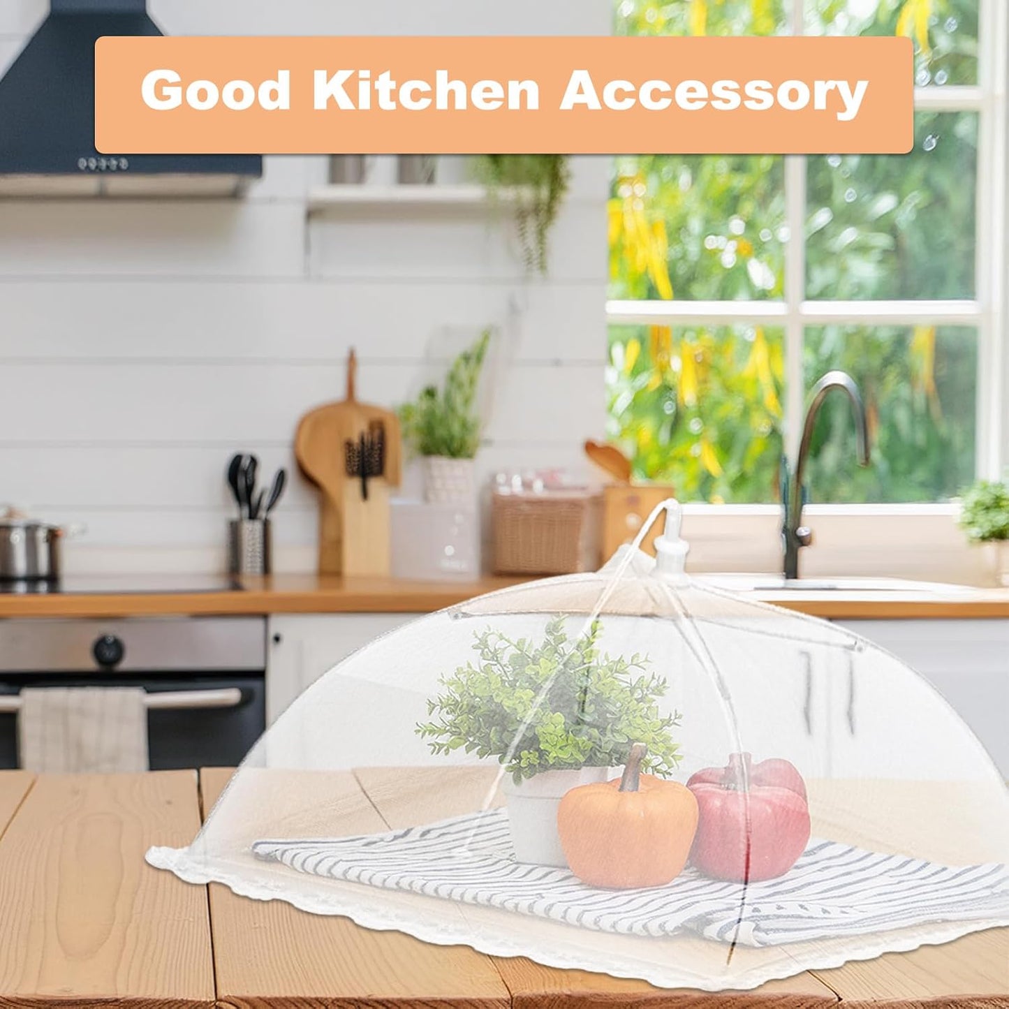 uxcell 3 Pcs Large and Tall Food Covers 17" Mesh Food Covers for Outdoors Collapsible Food Protector Covers Tent for Parties Outdoor Picnics BBQs, Purple