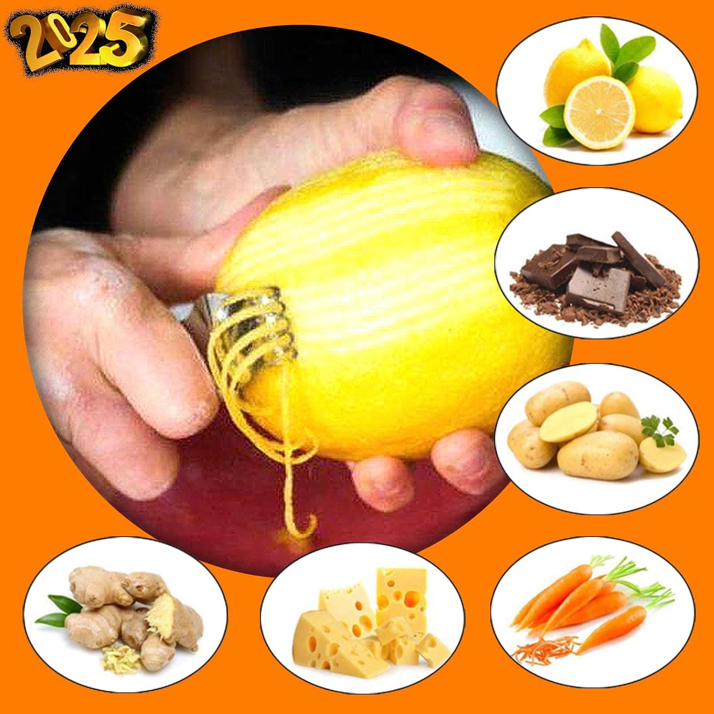 Lemon Citrus Zester Tool Cheese Grater for kitchenaid-Multipurpose grooved channel knife scraper,Stainless steel blade and ergonomically designed curved handle