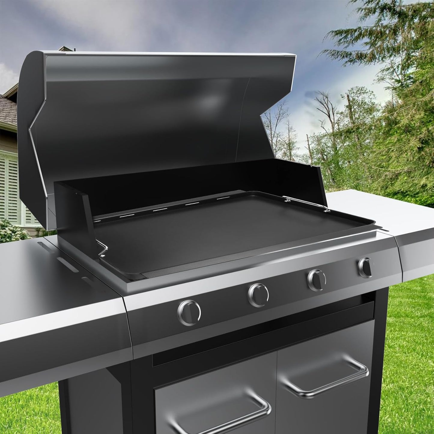 G533-0009-W1 Full-Size Griddle Inserts Replacement Parts for Charbroil Commercial Infrared 4 Burner 463257520 463255020 463439915 466242815 463276016 463242716 463255721 463242715 Gas Grills