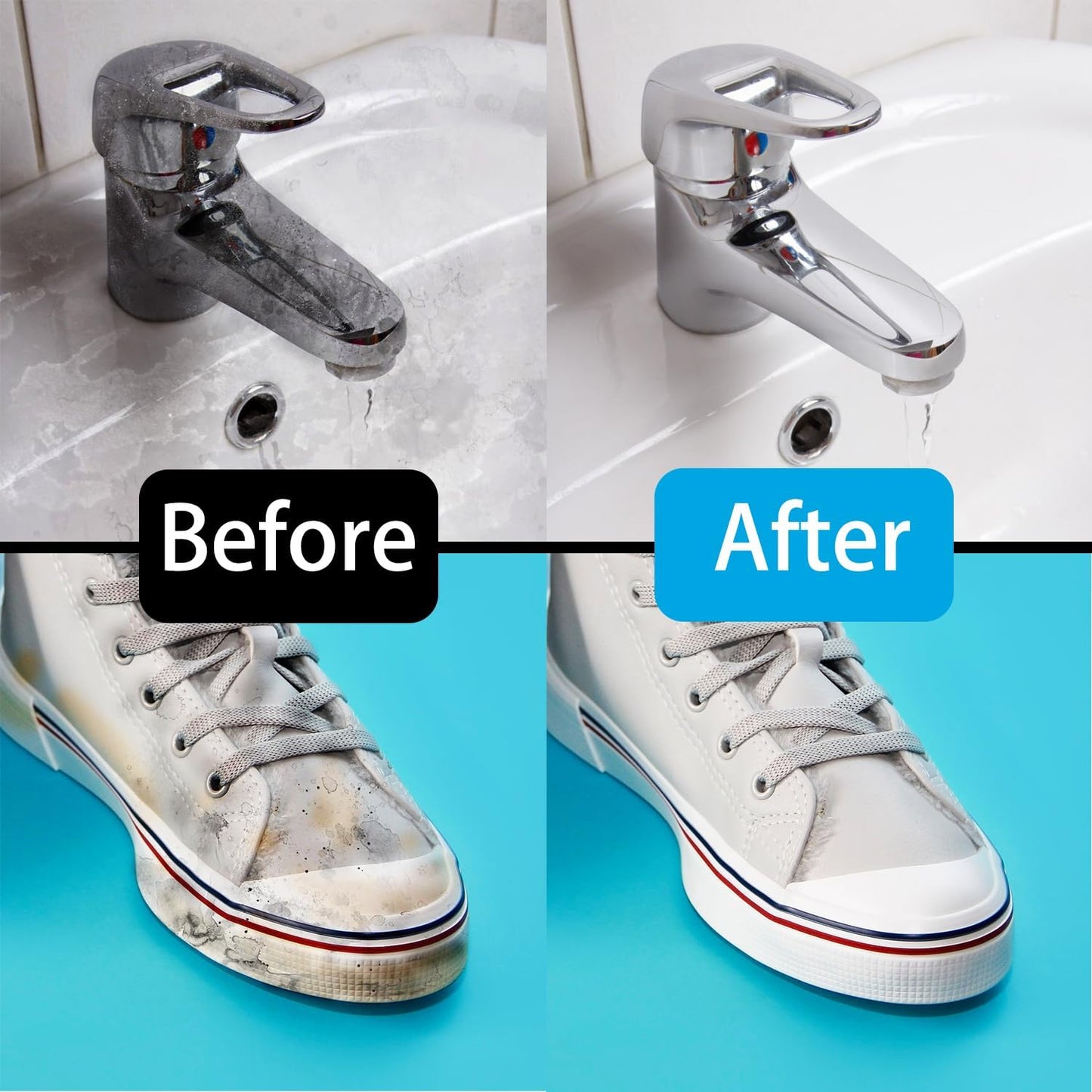 Magic Sponge Erasers, 100 Pack 2X Density Stronger Melamine Sponge Foam Pads, Multi-Functional Household Cleaning Cleaner for Kitchen, Bathroom, Bathtub, Sink, Wall Cleaner