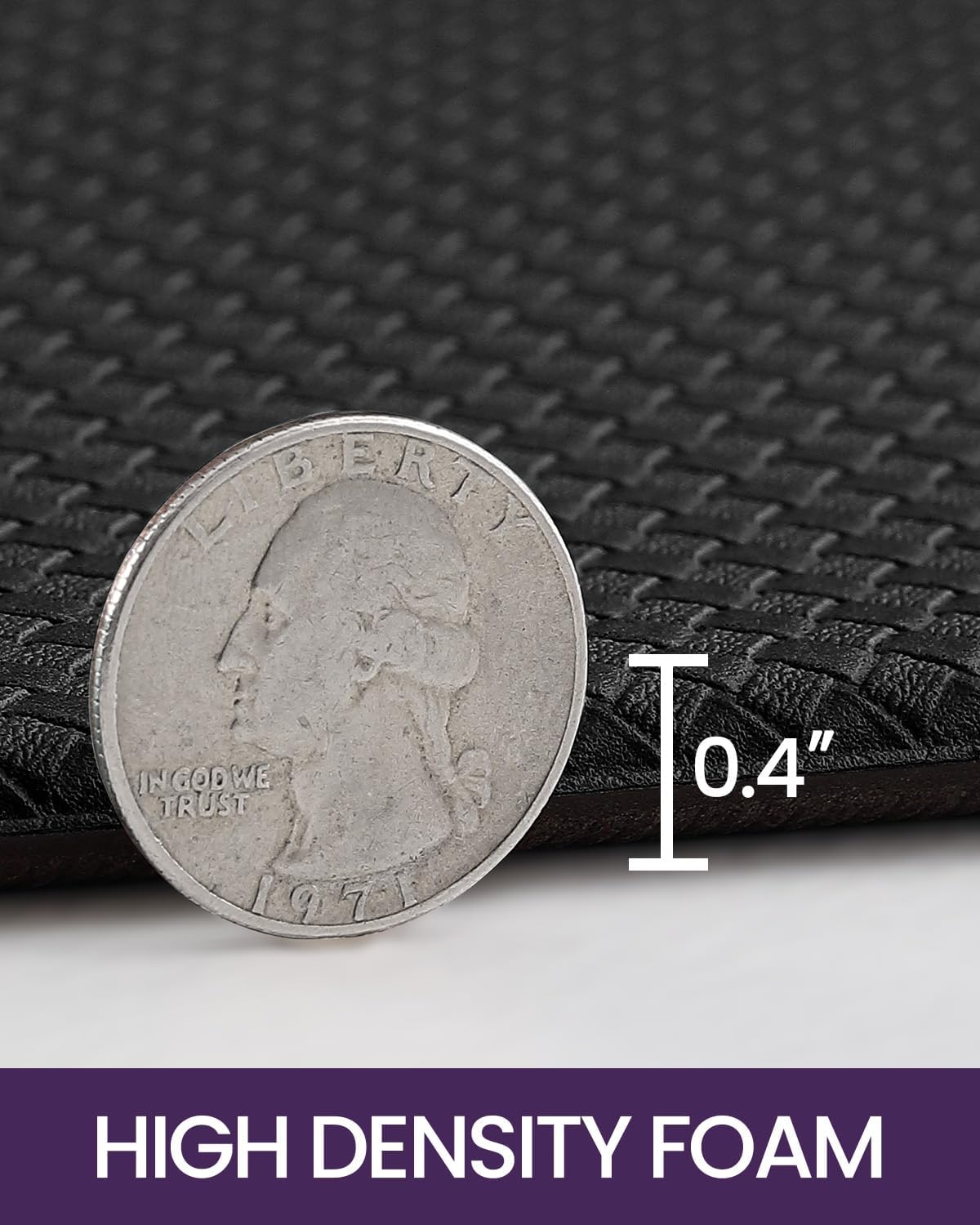 DEXI Kitchen Floor Mats Cushioned Anti Fatigue, 23x59, Large Wide Standing Runner Rug Waterproof, Comfort Memory Foam Padded for Front Sink Laundry, Black