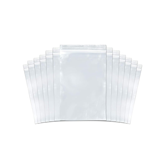 SNL Quality Zipper Lock Reclosable Clear Disposable Plastic Bags, Strong | 4" X 6" - 2 MIL - 100 Bags