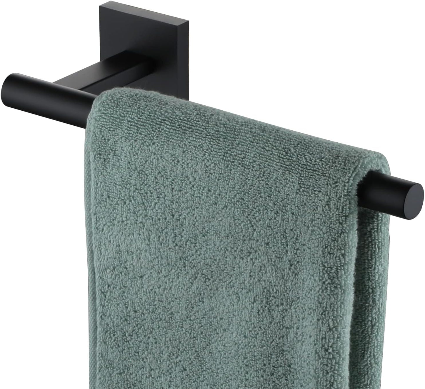 KOKOSIRI Towel Bar Matte Black Bathroom Hardware Hand Towel Rails, Suitable for Wall Mounted Towel Holder Screw in, Stainless Steel B3008BK