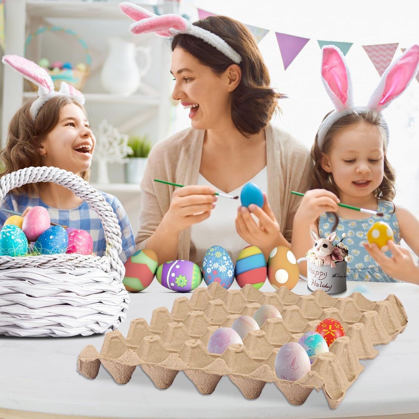 20 Flats 30-Cell Egg Crate?Holds 30 Eggs?, Cardboard Egg Cartons, Sturdy and Stackable Egg Flats, Perfect Egg Crates for Fresh Eggs, Chicken Farm, by IHDYPPEW