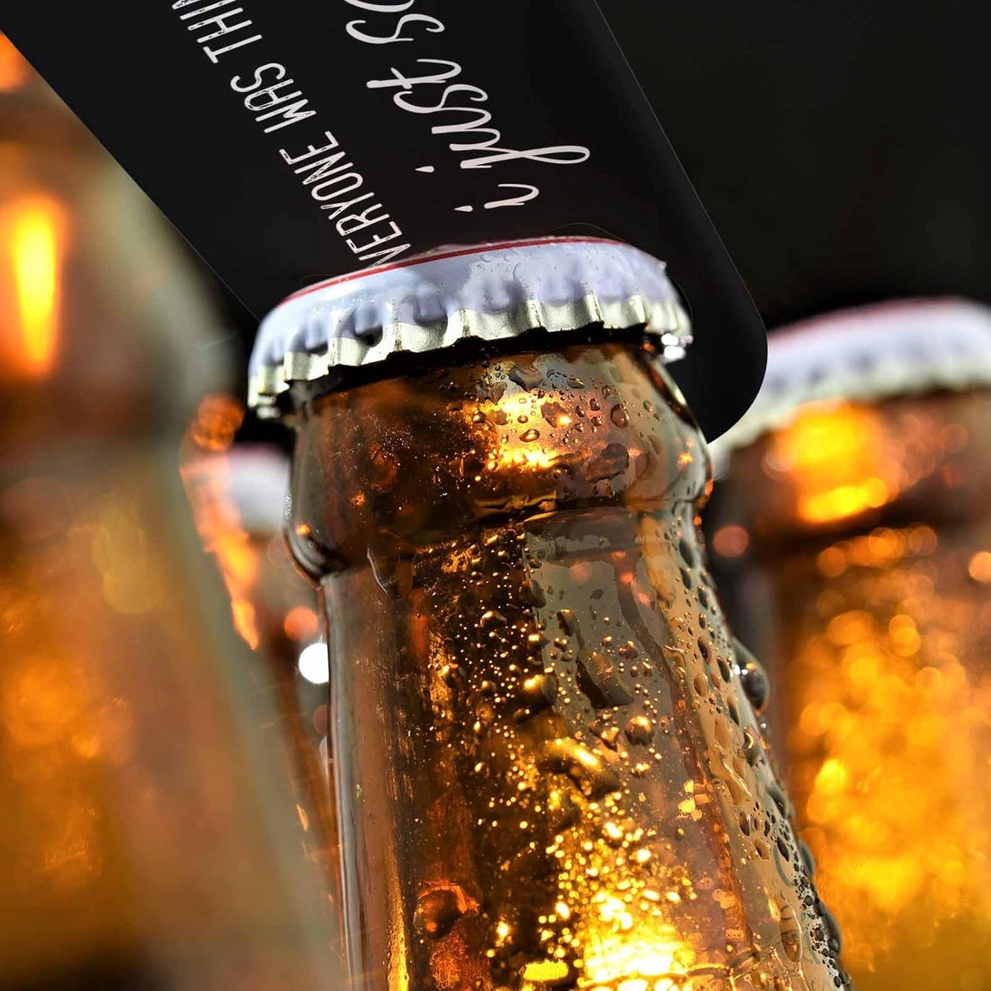 Funny Quotes Stainless Steel Bottle Opener Everyone Was Thinking It I Just Said It Flat Beer Bottle Opener Keychain for Home Kitchen Bar Restaurant Party Birthday Gift